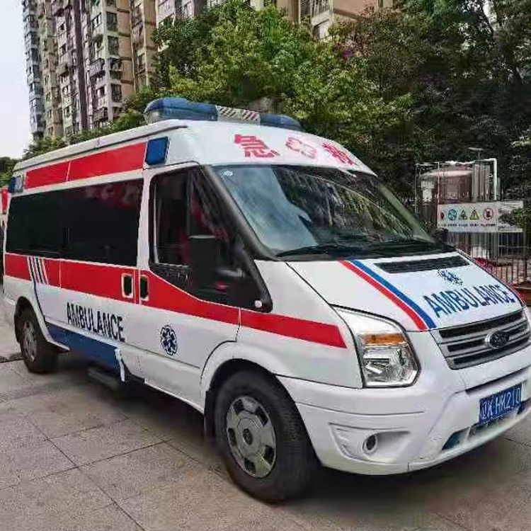 弋江长途救护车护送病人返乡